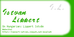 istvan lippert business card