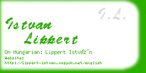 istvan lippert business card